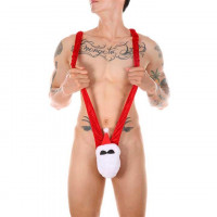 Мужской новогодний боди Санта М/XL