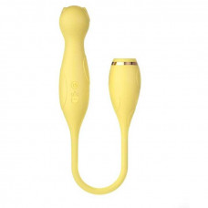 Двосторонній гнучкий багатофункціональний вібратор LILO 3в1 - Жовтий - Вібратори