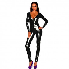 Латексний комбінезон з відкритим декольте S/M — Keks-Hub