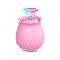 Кліторальний вакуумний вібратор Red Rose Рожевий