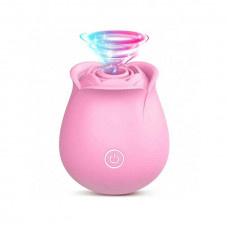 Кліторальний вакуумний вібратор Red Rose Рожевий