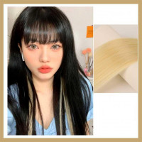 Накладне пасмо волосся на шпильках 60 см Пшенічний блонд