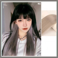 Накладне пасмо волосся на шпильках 60 см Сірий