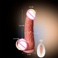 Вибратор Bioritmlab реалистичный с поступательными движениями и пультом ДУ