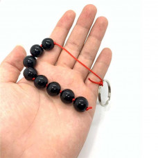 Анальне намисто з чорного загартованого скла — Анальні іграшки