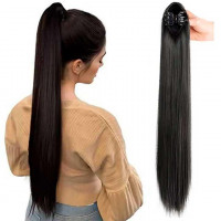 Шиньйон накладний хвіст на шпильці Didaka пряме волосся — 50 см 