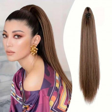 Шиньйон накладний хвіст на шпильці Didaka пряме волосся — 50 см 