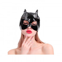 Маска для игр БДСМ Кошка – Черная