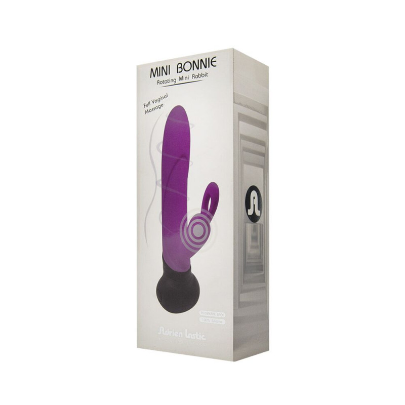 Вібратор Adrien Lastic Mini Bonnie на підставці, демонструє елегантний вигляд