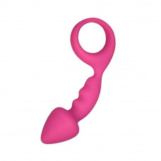 Анальна пробка Adrien Lastic Budy Pink зі стимулюючою ніжкою, діам. 2,5 см — Keks-Hub