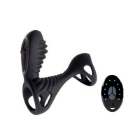 Вібронасадка на пеніс Adrien Lastic Gladiator з пультом LRS, розмір F, два мотори
