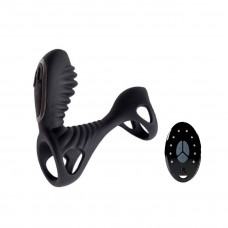 Вібронасадка на пеніс Adrien Lastic Gladiator з пультом LRS, розмір F, два мотори