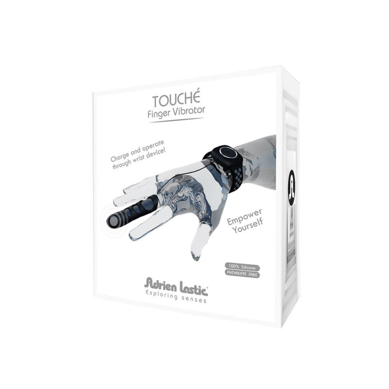 Вібратор Adrien Lastic Touche (S) для глибокої стимуляції, демонстрація текстури матеріалу