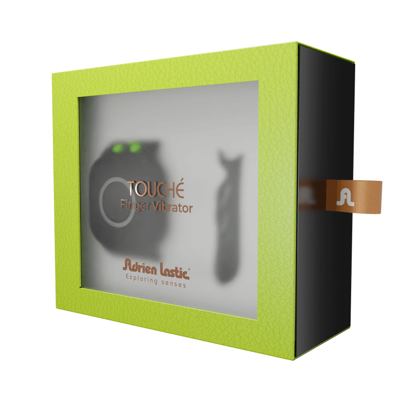 Деталі вібратора Adrien Lastic Touche (L) - текстура силікону та кнопка керування