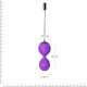 Вагінальні кульки Adrien Lastic Kegel Vibe Purple, вигляд збоку, демонструє гладку поверхню