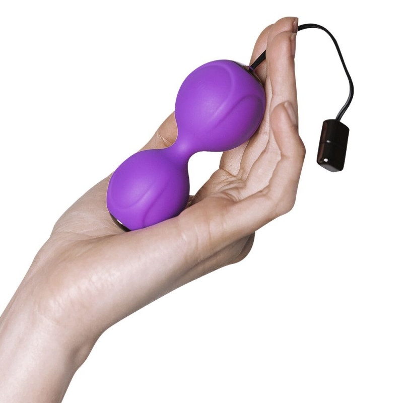 Текстура поверхні вагінальних кульок Adrien Lastic Kegel Vibe Purple, гладка та приємна на дотик