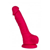 Фалоімітатор Alive Adam Pink L, двошаровий, силікон + Silexpan, діаметр 4 см