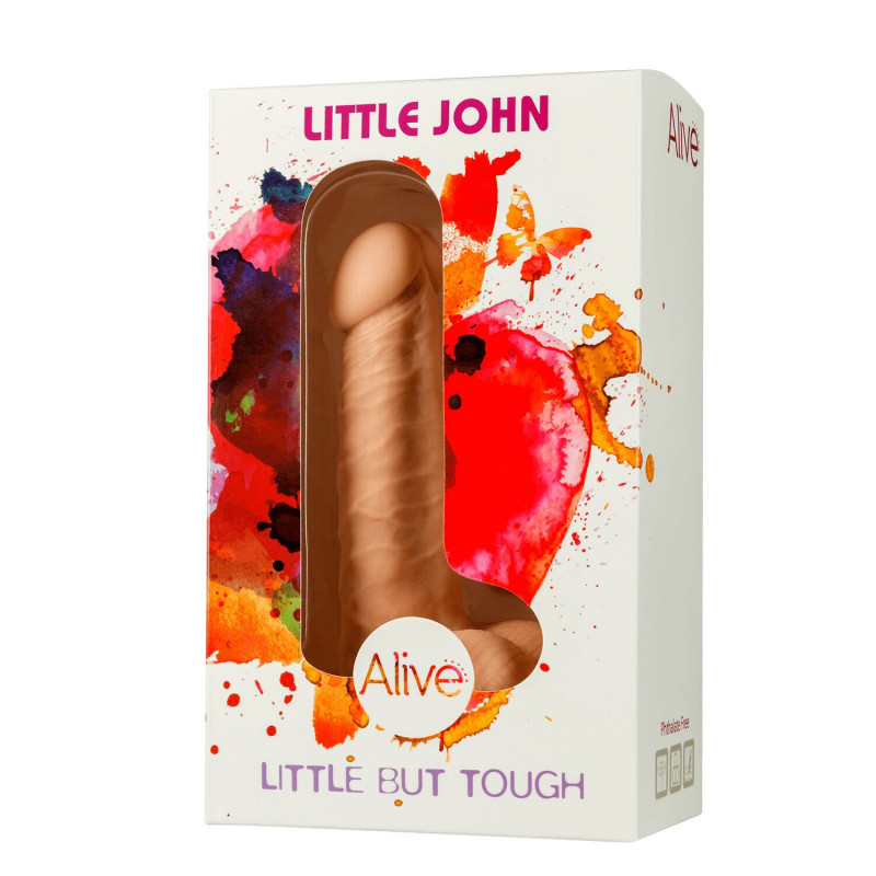 Упаковка фалоімітатора Alive Little John 3.5 см, вид збоку