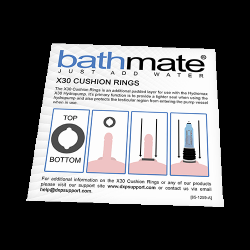 Упаковка кільця комфорту Bathmate для Hydromax 7 / X30, видно бічну сторону, офіційний логотип