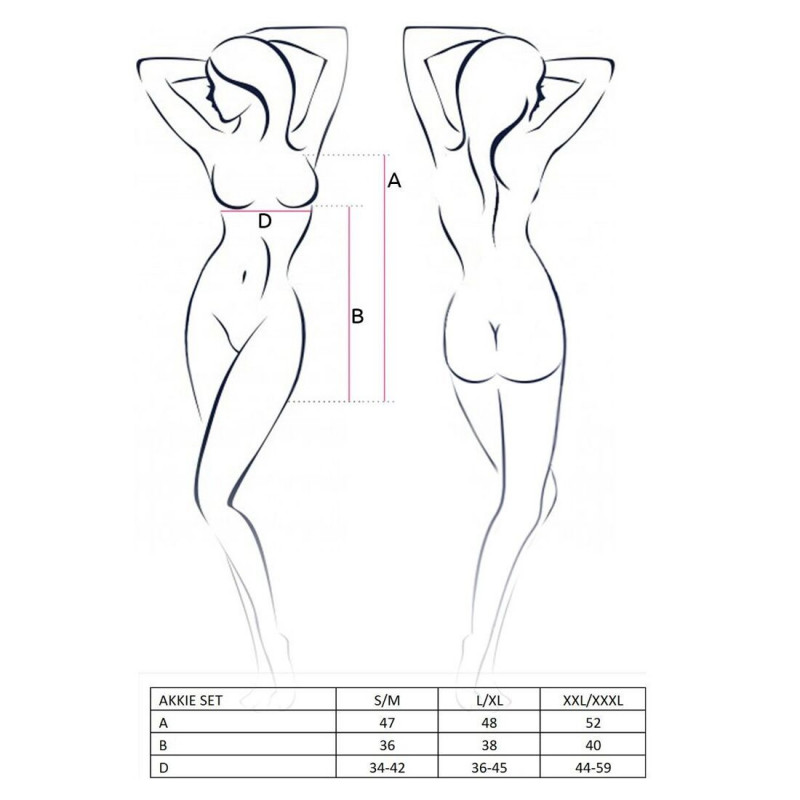 Детальний вигляд жіночого костюма медсестри Passion AKKIE SET XXL/XXXL, білий, з акцентом на текстуру тканини та крій.