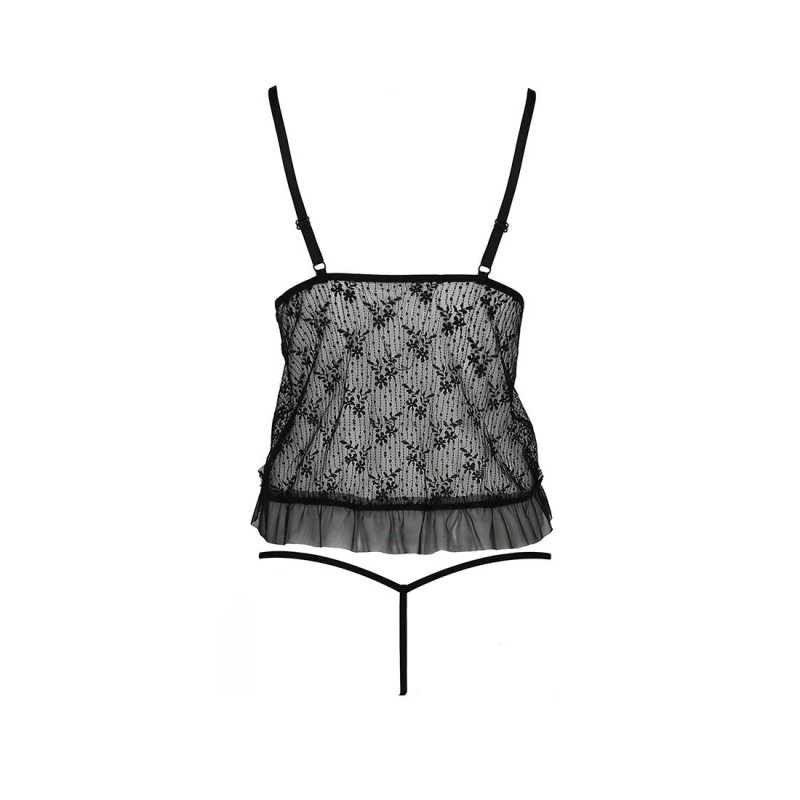 Упаковка боді монокіні Passion JUSTINA BODY XXL/XXXL, чорне