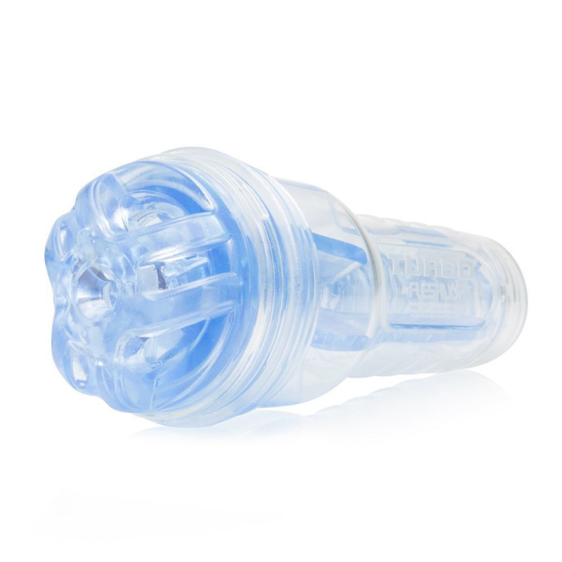 Fleshlight Turbo Ignition Blue Ice: вид збоку, демонструє деталі форми та вигин