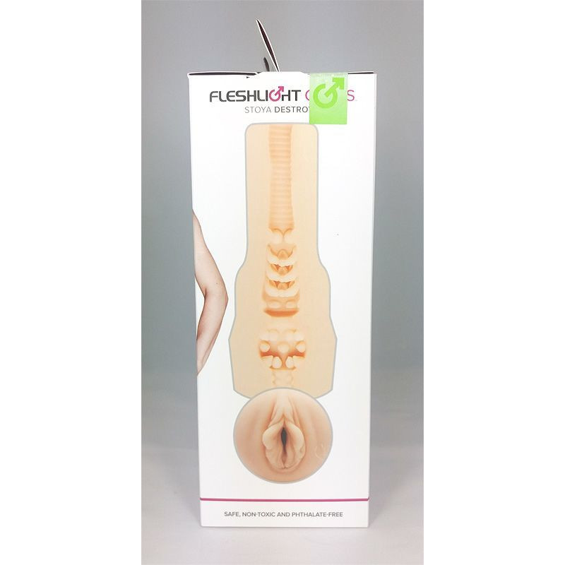 Мастурбатор Fleshlight Stoya - Destroya, загальний вигляд, ніжний силікон