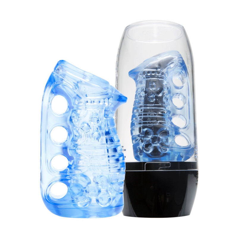 Упаковка мастурбатора Fleshlight Fleshskins Grip Blue Ice