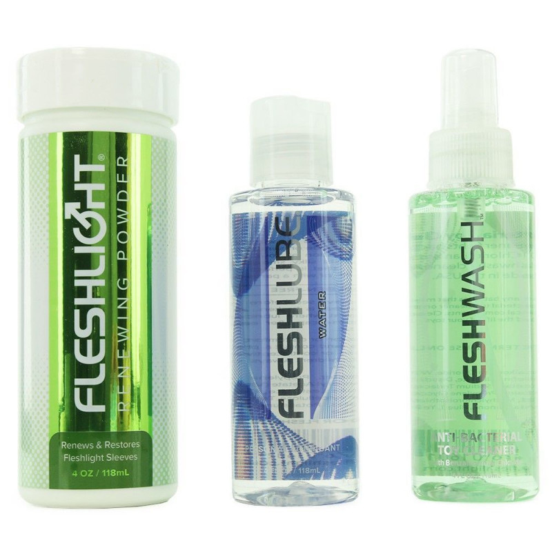 Набір для догляду за мастурбатором Fleshlight Pink Lady Original Value Pack: змазка та чистка