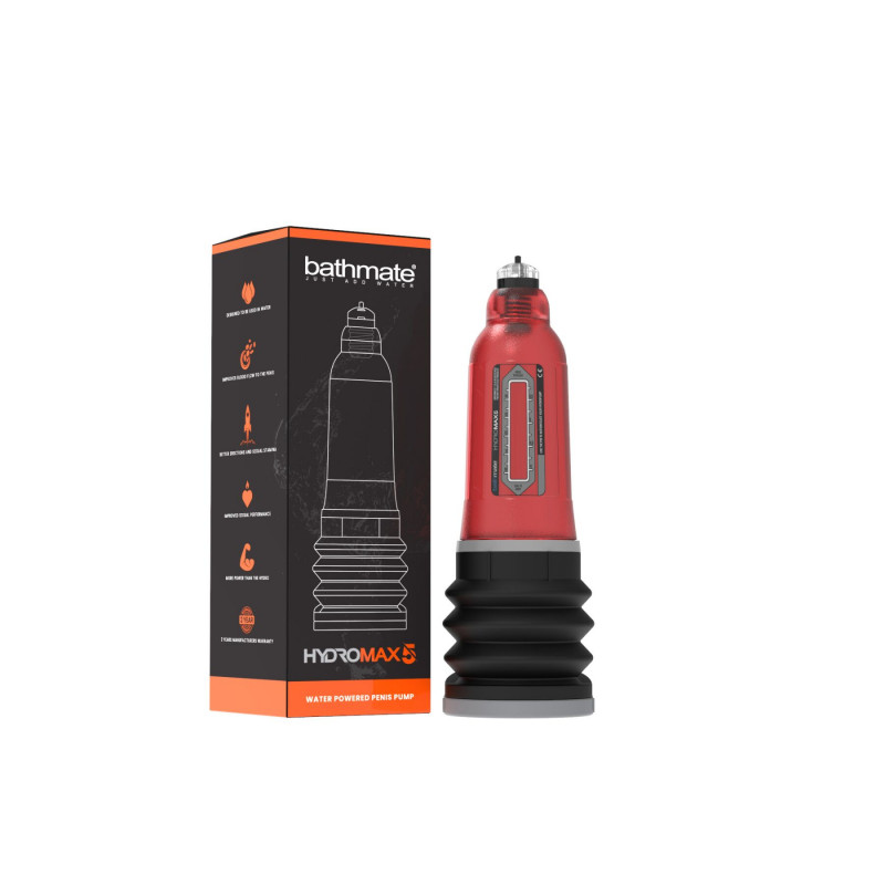 Гідропомпа Bathmate Hydromax 5 Red, вид збоку, деталі конструкції