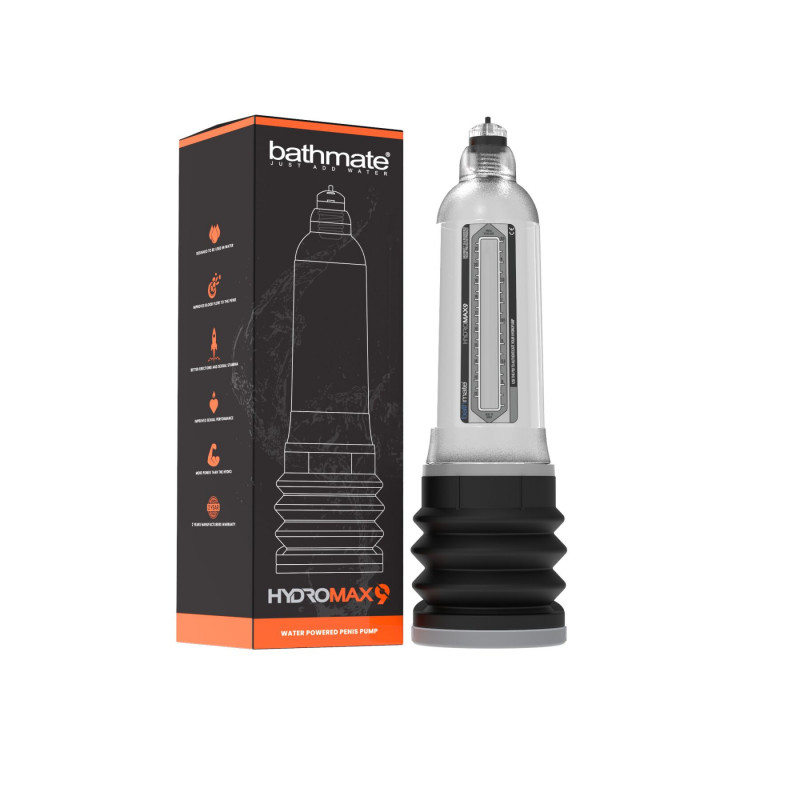 Текстура та матеріал гідропомпи Bathmate Hydromax 9 Clear - безпечний для тіла