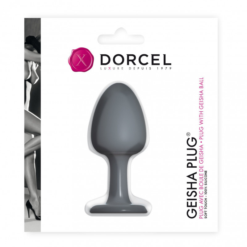 Анальна пробка Dorcel Geisha Plug з кулькою, вид збоку, деталі вібраційного механізму