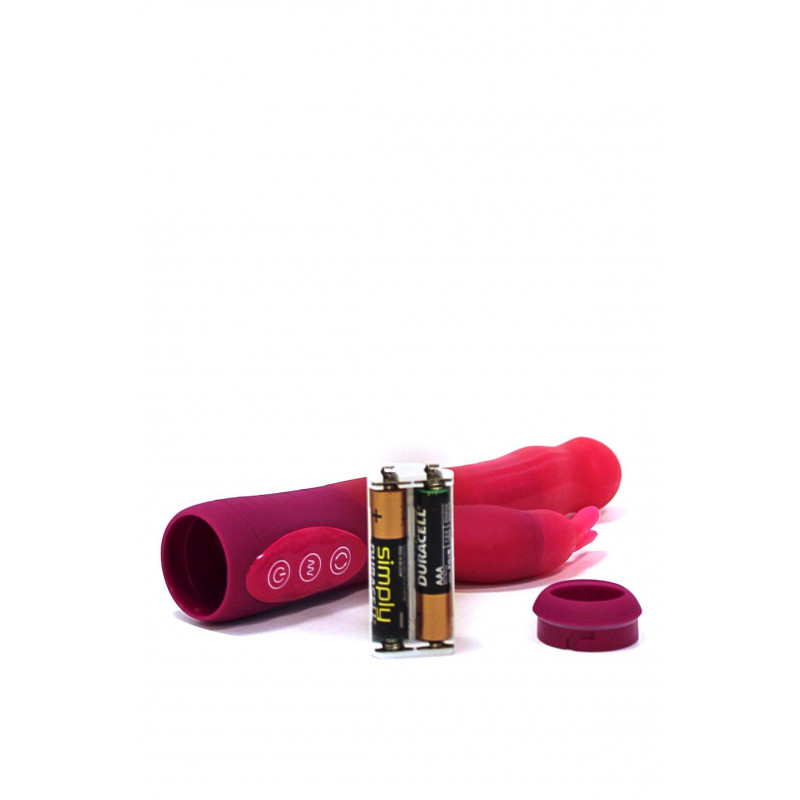 Перлинний масаж та текстура вібратора-кролика Dorcel Baby Rabbit Pink – детальний план