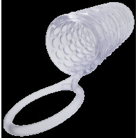 Насадка на член Dorcel Mr Reverse XL з кільцем для мошонки, стимулюючий рельєф