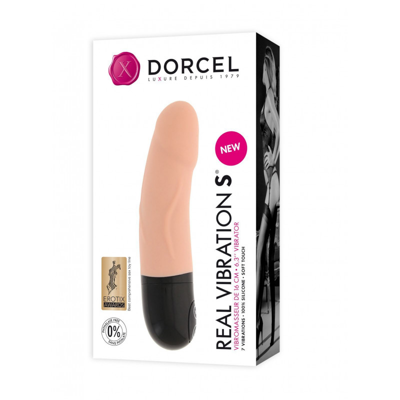 Упаковка вібратора Dorcel Real Vibration S Flesh – преміальний вигляд