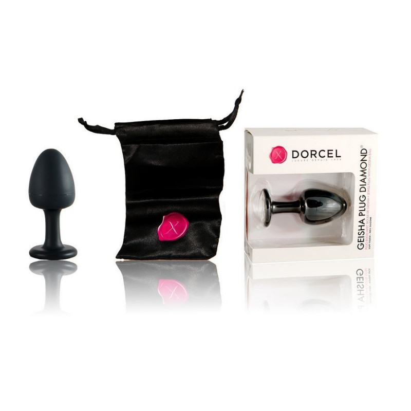 Упаковка анальної пробки Dorcel Geisha Plug Diamond XL з кулькою, вібрації, елегантний дизайн