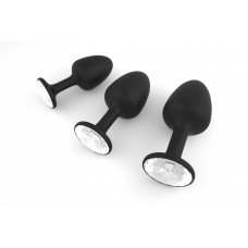 Анальна пробка Dorcel Geisha Plug Diamond XL з кулькою, вібрації, діаметр 4,5 см