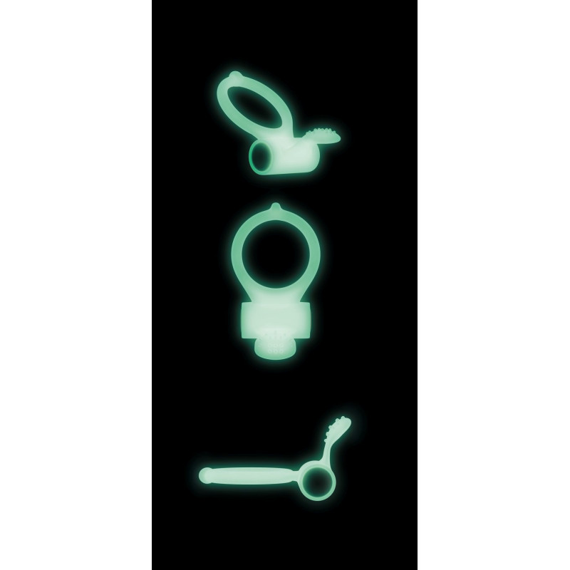 Упаковка ерекційного кільця Dorcel Power Clit White PHOSPHO, біле, що світиться в темряві