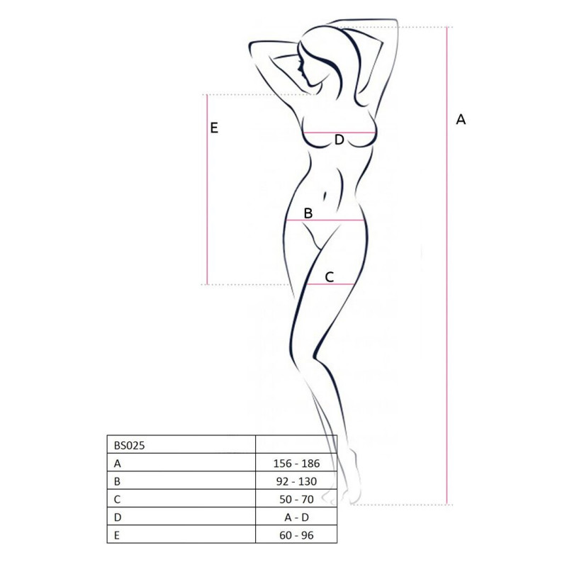 Черное боди Passion BS025 с спущенным плечом, акцент на детали