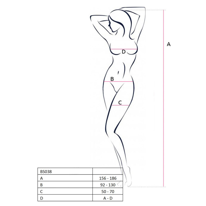 Бодістокінг Passion BS038 white - упаковка продукту, ідеальний подарунок