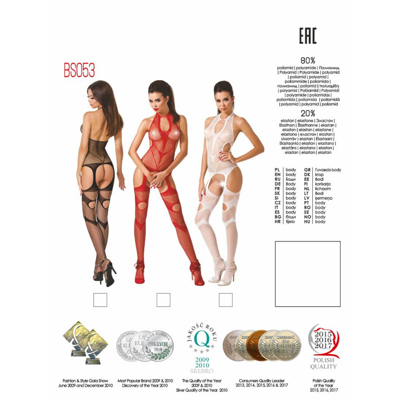 Загальний вигляд бодістокінгу Passion BS053 black - витонченість та стиль