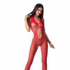 Комбинезон Passion BS065 One Size, Red, крупная сетка — Keks-Hub