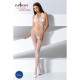 Бодістокінг Passion BS065 One Size White сітка, вигляд збоку
