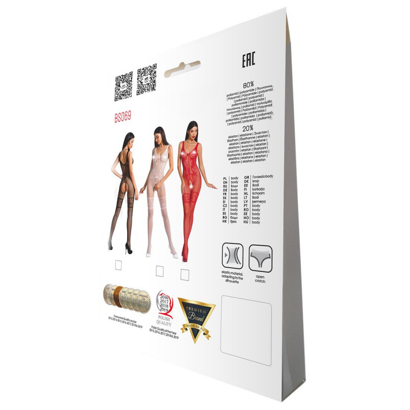 Бодістокінг Passion BS069 white - повний образ