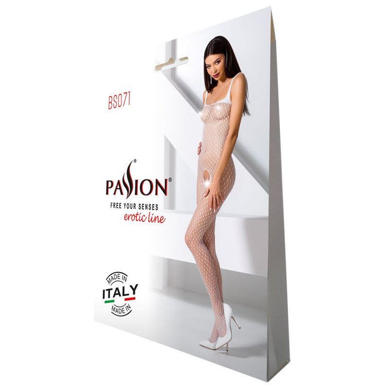 Бодістокінг Passion BS071 white - упаковка бренду Passion