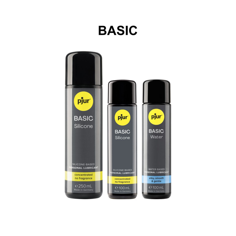 Упаковка силіконової змазки Pjur Basic Silicone 100 мл, бренд Pjur