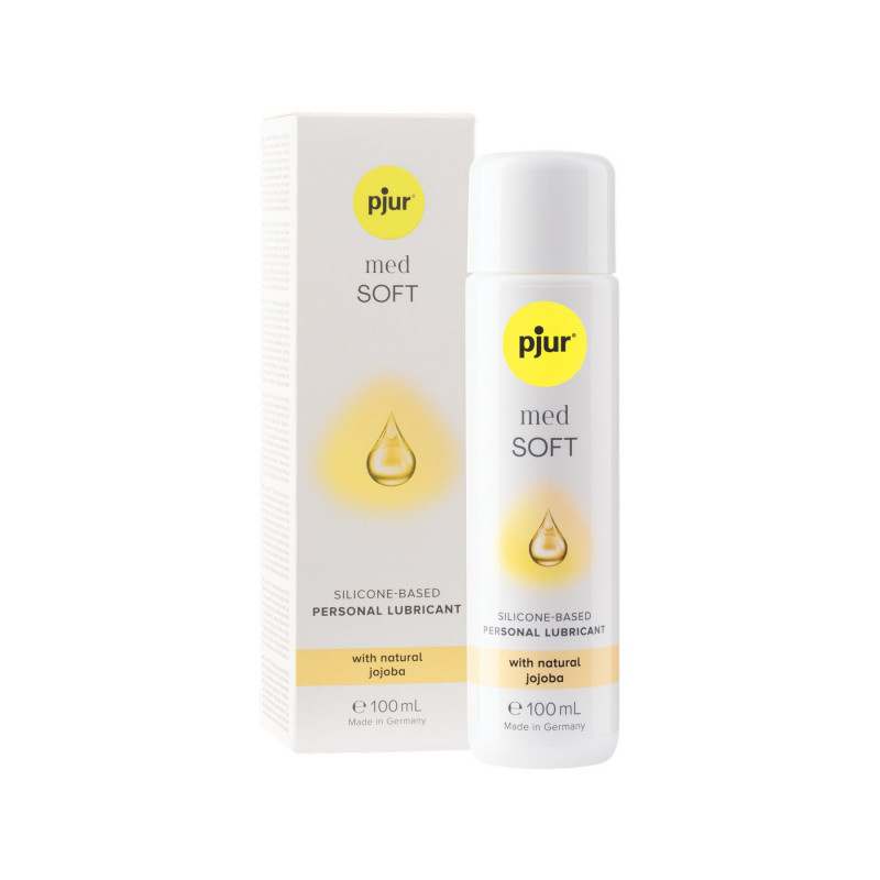 Текстура силіконової змазки Pjur Med Soft 100 мл, демонстрація