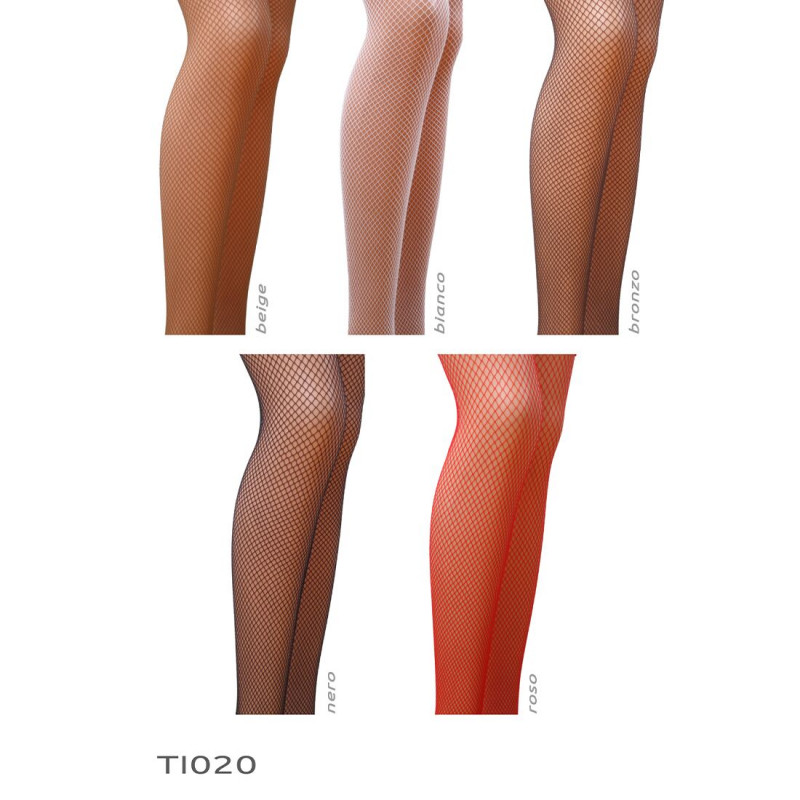 Упаковка колготок Passion TI020 Cabaret 3/4 fishnet, nero, стильный дизайн