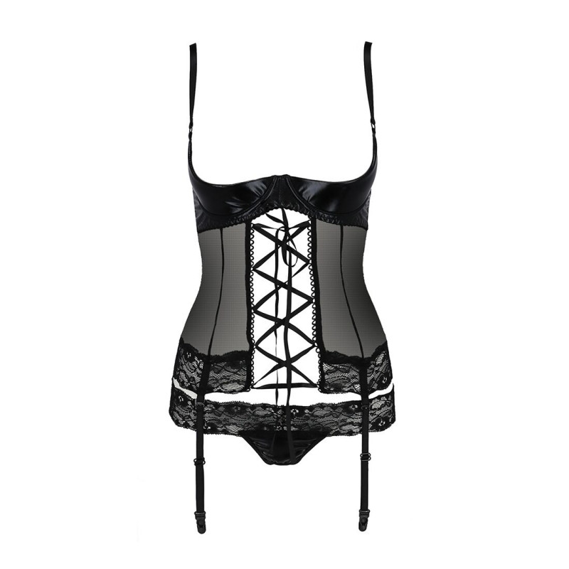 Аксесуари до корсета Passion Exclusive NORTH CORSET L/XL: трусики та пажі