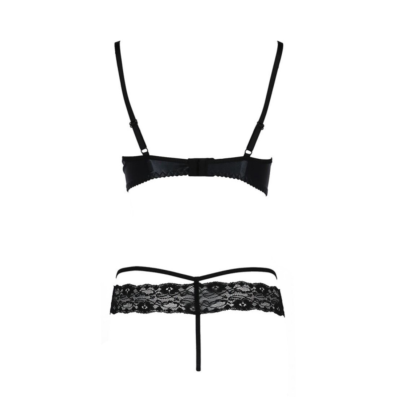 Упаковка комплекта белья Passion Exclusive NORTH SET L/XL, черный, подчеркивающая премиальность бренда